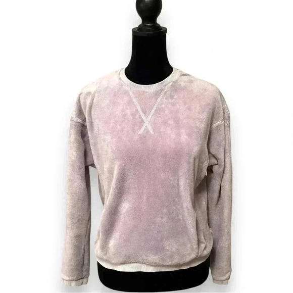 Athleta Girl Feelin Great 2.0 Sweatshirt Lilac Purple Size Lg/12 Crewneck Fleece - Picture 2 of 14